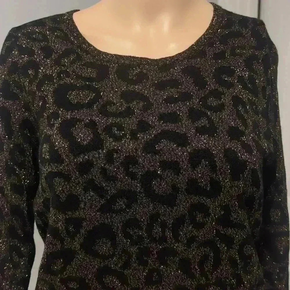 Chicos leopard lurex sweater - Picture 2 of 8